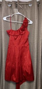 Red cocktail dress
